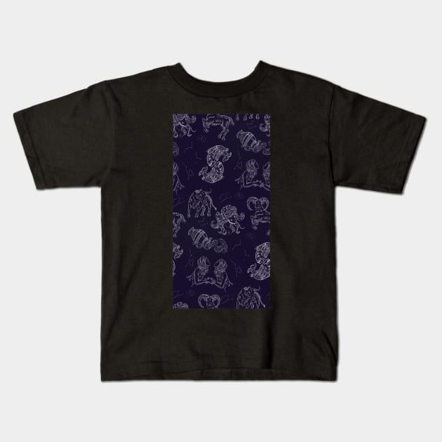 Hand Drawn Zodiac | Urban Finery Kids T-Shirt by uppermosteN